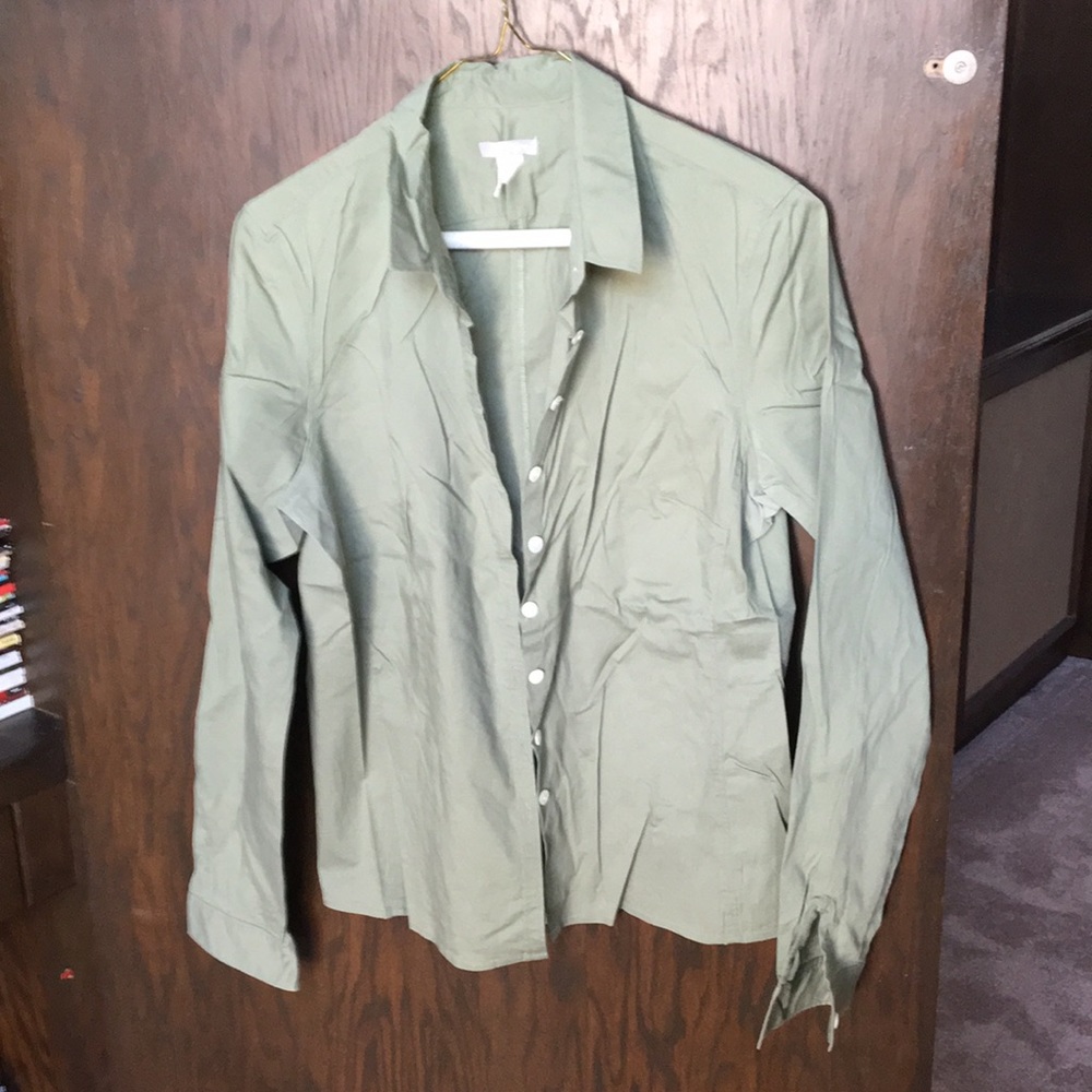 Jcrew fitted blouse, stretch, size 10